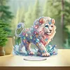 Diamond Painting Acrylic Lion Desktop Ornaments