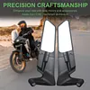 2Pcs/Pair Motorcycle Mirrors Universal 10mm 8mm Wind Wing Side Rearview Mirrors