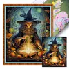 Halloween Witch - 11CT Stamped Cross Stitch 40*50cm/15.75*19.69in