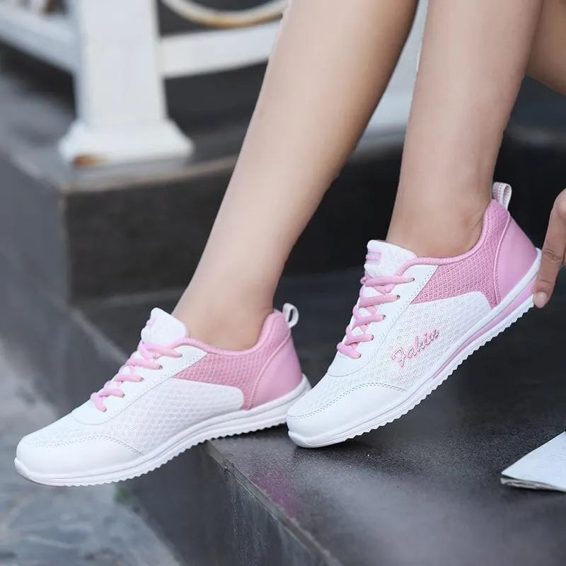 Qengg Women Fashion Sneakers Slip On Women's Sneakers Outdoor Sneakers For Women Plus Size Zapatillas Mujer Ladies Vulcanize Shoes