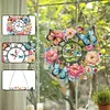 Diamond Painting Acrylic Peony Butterfly 5D Diamond Painting Wreath Clock