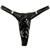 Men's Lingerie Gay Jockstrap Tanga Thong Men Shiny Ruched Pouch Panties G-string Thong