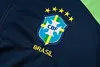 Joyfball 2024/2025 Brazil Half-Pull Training Suit Blue color Football Shirt 1:1 Thai Quality