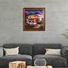 (US Local)Paint By Numbers Kit On Canvas DIY Oil Art Vacation Picture Home Decor40x40cm