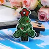 Christmas Tree Beaded Counted Embroidery Kit DIY Cross Stitch Keychain Kit