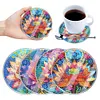 [Upgrade]4Pcs Acrylic Special Shape Lotus DIY Waterproof Diamond Painting Coaster