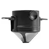 Collapsible Coffee Filter Paperless Hand Brewed Coffee Filter Cup (Black)