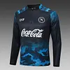 Joyfball 2024/2025 Napoli Half-Pull Training Suit Black Football Shirt 1:1 Thai Quality