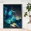 (US Local)Beauty and Tiger- Round AB Drills Diamond Painting(45x60cm)