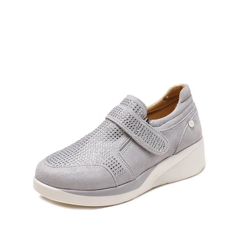 school supplies  Sneakers Women Comfortable Shoes Sport Sneakers Lightweight Platform Increased Rhinestone Shoes Walking Shoes For Women Shoes