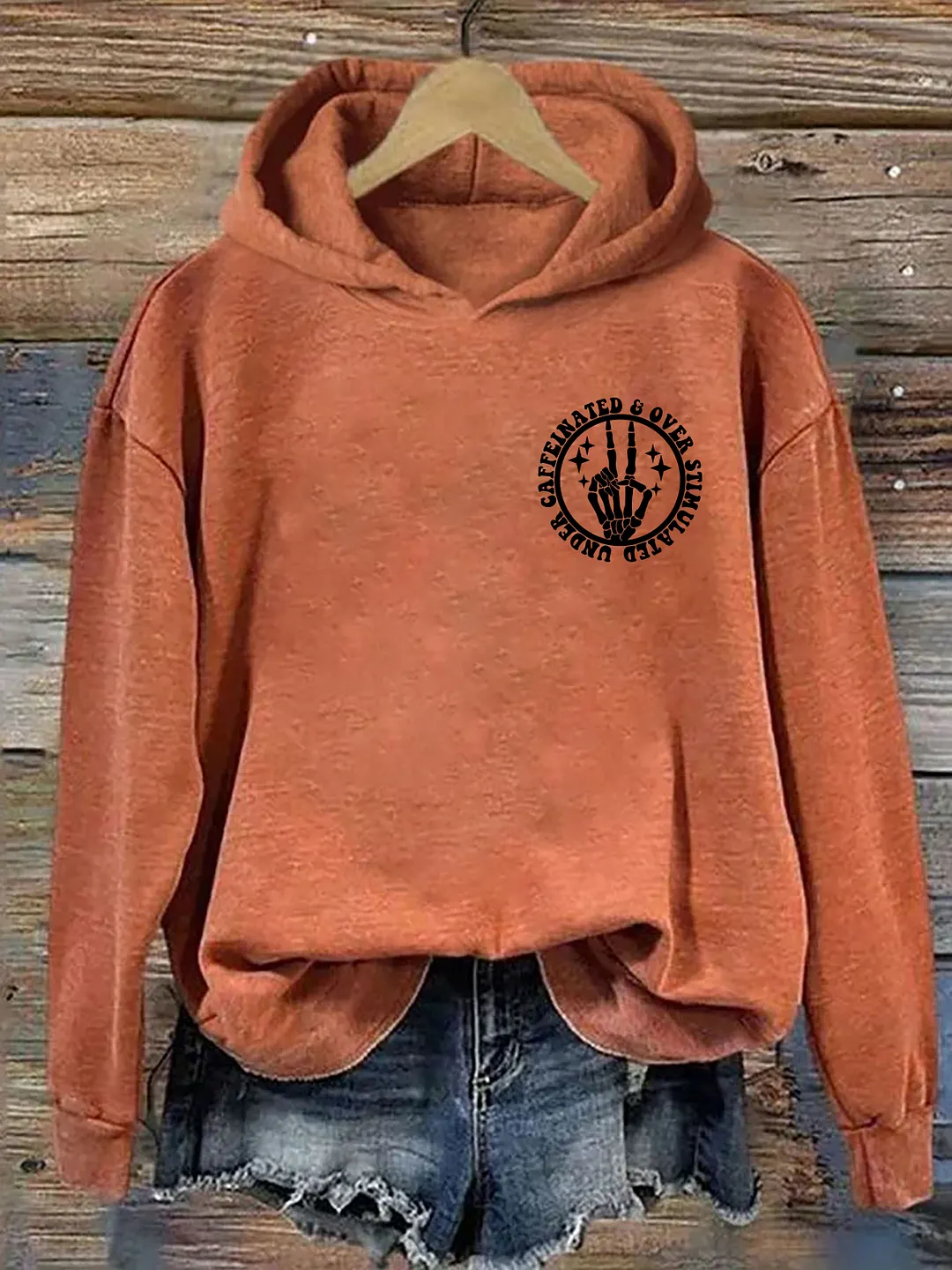 Under Caffeinated and Over Stimulated Hoodie