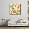 (Stamped/Counted) Evolution Form Of Pok&eacute;mon Eevee - 11CT Cross Stitch 50*50cm/19.69*19.69in