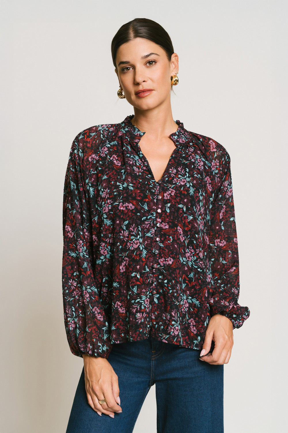 HARLYN TOP - BERRY