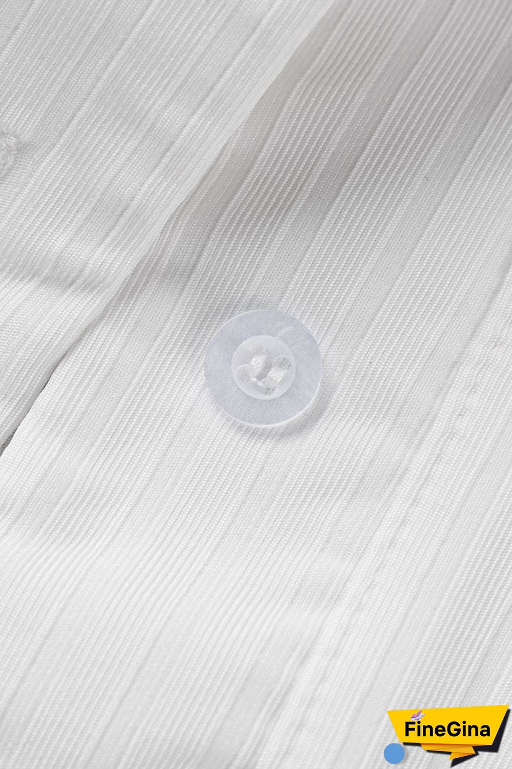 White Casual Solid Patchwork Buckle Plus Size Two Pieces