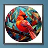 Cardinal Glass Painting-Paint by Numbers Acrylic Painting 40*40CM