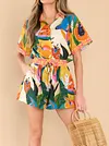 Hawaii scenery Summer Two-pieces Set