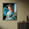 (US Local)Princess 5D DIY Full Round Drill Big Size Diamond Painting Kit Home Decor 40x50cm
