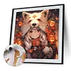 【Limited Stock Sale】Halloween Wolf Girl-Paint by Numbers Acrylic Painting 40*40CM