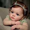 20" Lifelike Baby Girl Dolls Truly Real Lifelike & Realistic Weighted Toddler Handmade Brown Hair Baby Sunnin - RBBI-Myrebornbabydoll&reg; Myrebornbabydoll&reg;