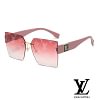 Modne kwadratowe okulary LV