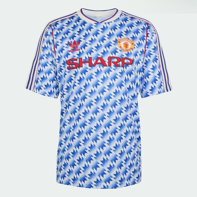Manchester United 1990/92 Snowflake Away Retro Kit