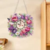 Diamond Painting Acrylic Tulip 5D Diamond Painting Wreath Clock