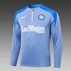Joyfball 2024/2025 Internazionale Milan Half-Pull Training Suit Grey Jersey 1:1 Thai Quality Set