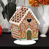DIY Gingerbread House Diamond painting ornaments(Single-Sided)