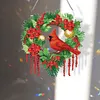 DIY Special Shaped Diamond Painting Wall Decor Wreath Hanging Kit(Cardinal)