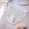 Men's lace transparent briefs