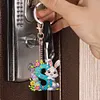 (US Local)PET Double Sided Special Shaped Easter Alphabet DIY Diamond Painting Keychain
