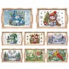 (Multistyle) En Bois No&euml;l Cardinal Bonhomme De Neige-Bricolage Vaisselle
