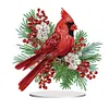 5D DIY Diamond Painting Special Shape Desk Ornament Cardinal Bird Decor Kit