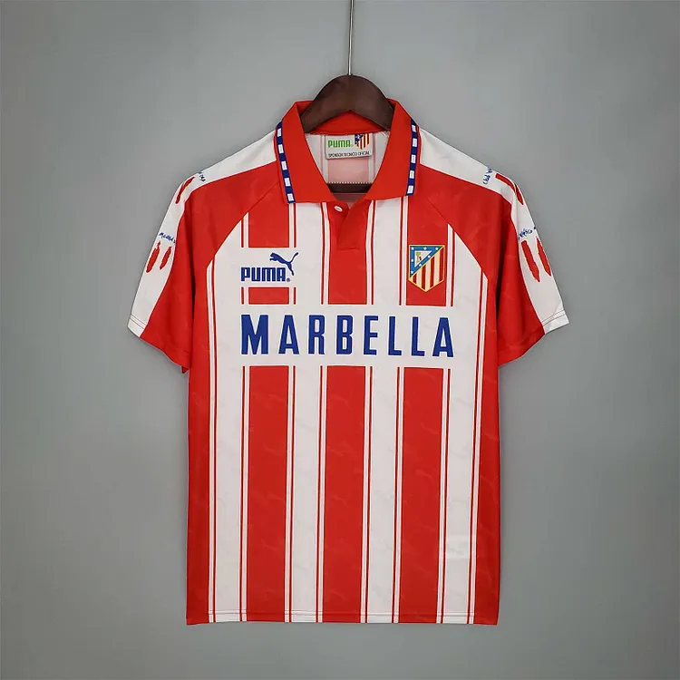 Atl&eacute;tico Madrid 1994/1995 Retro Home Jersey