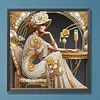 Elegant Beauty-Partial Special Shaped Diamond Painting 30*30CM