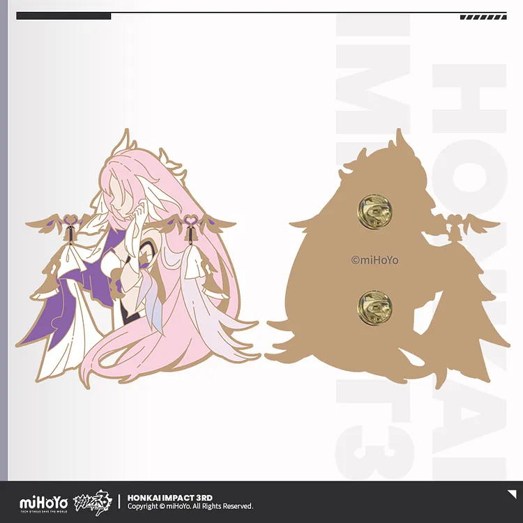 Honkai Impact 3rd Characters Enamel Pins [Original Honkai Official Merchandise]