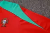 Joyfball 2024/2025 Portugal Half-Pull Training Suit Red Football Shirt