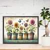 (US Local)Garden Pots-Full Round Diamond Painting