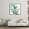 Goblin Goes To Toilet-18CT Stamped Cross Stitch 25*25cm/9.84*9.84in