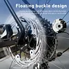 160/180mm Bicycle Rotor Disc 6 Holes Road Bicycle Center Lock Disc for Road Bike