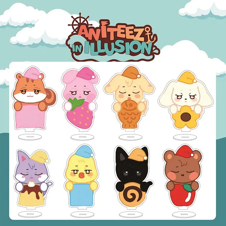officialateezshop ATEEZ Aniteez In Illusion Transparent Acrylic Stand