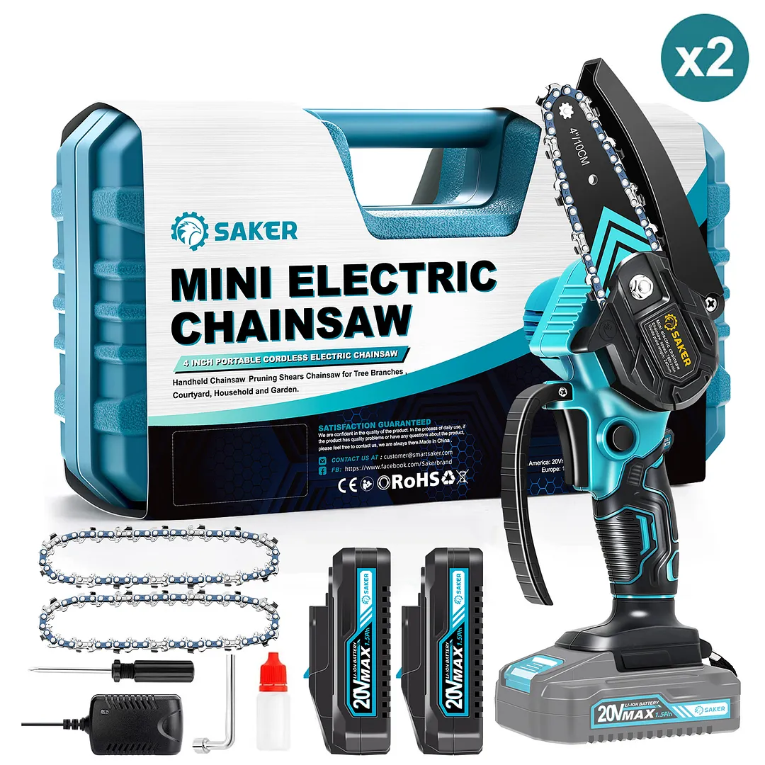 SAKER&reg; Mini Chainsaw 4 Inch