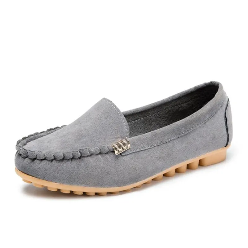 Casual Flat Shoes Spring Autumn Flat Women Shoes Slips Soft Round Toe Plus Size Denim Flats Jeans Loafers Zapatos mujer