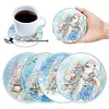 (US Local)[Upgrade]4Pcs Acrylic Special Shape Turtle DIY Waterproof Diamond Painting Coaster