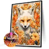 Fox in the Flower - Round AB Drills Diamond Painting(45x55cm)
