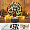 Acrylic Double Sided Butterfly Tree Of Life Diamond Painting LED Night Light Kit