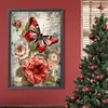 Butterfly Peony-Full Round Diamond Painting 40*60CM(Poster Style)