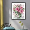 Rose And Lavender-14CT Stamped Cross Stitch 29*35cm/11.42*13.78in