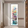 (Big Size) Stack Of Books With Flowers - 11CT Stamped Cross Stitch 30*80cm/11.81*31.5in
