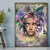 Diamond Painting -DIY Round Drill Flower Beauty(40x50cm)
